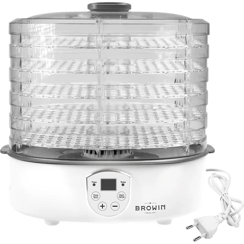 Uscător pentru ciuperci, fructe, legume și ierburi cu reglare temp, 240W, transparent - 4