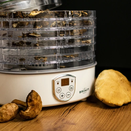 Uscător pentru ciuperci, fructe, legume și ierburi cu reglare temp, 240W, transparent - 14