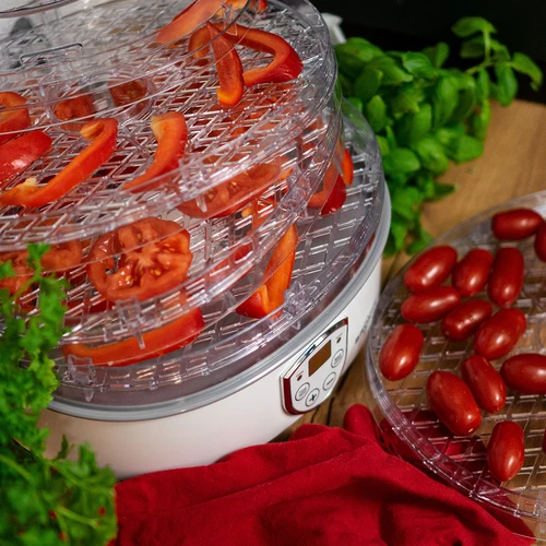 Uscător pentru ciuperci, fructe, legume și ierburi cu reglare temp, 240W, transparent - 16