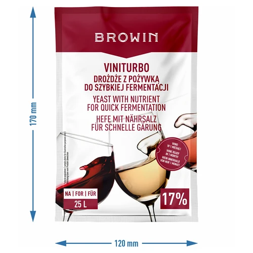 ViniTurbo - drojdie pentru fermentație rapidă, 20 g - 3