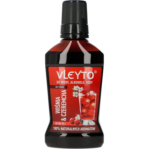 VLEYTO Cireș & Cireș negru – esență aromatică cu arome naturale, 250 ml