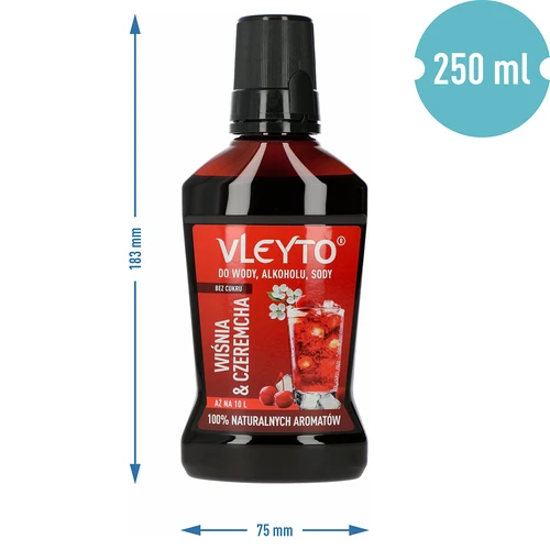 VLEYTO Cireș & Cireș negru – esență aromatică cu arome naturale, 250 ml - 5