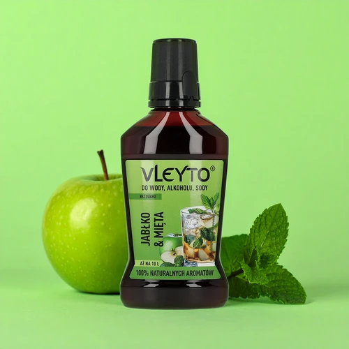 VLEYTO Mentă & Măr – esență aromatică cu arome naturale, 250 ml - 4