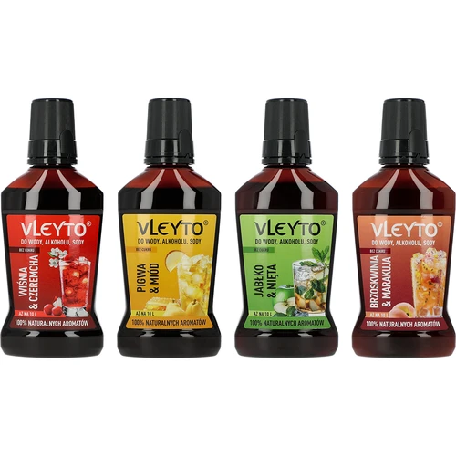 VLEYTO Mentă & Măr – esență aromatică cu arome naturale, 250 ml - 10
