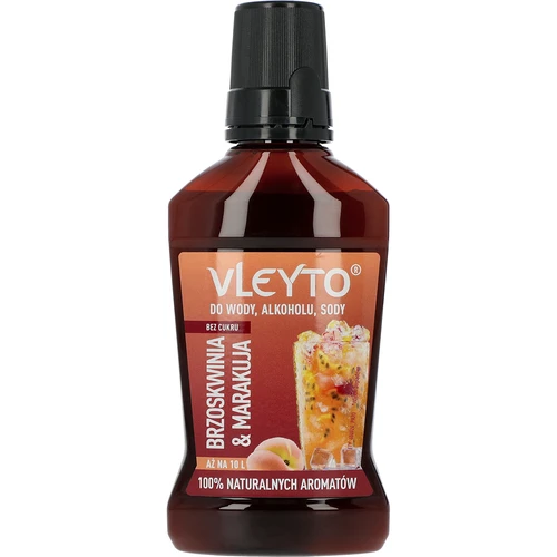 VLEYTO Piersică & Fructul Pasiunii – esență aromatică cu arome naturale, 250 ml