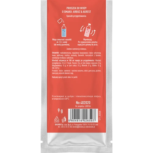 VSYPTO, aromă Pepene roșu & Agrișe, 9 g - 3