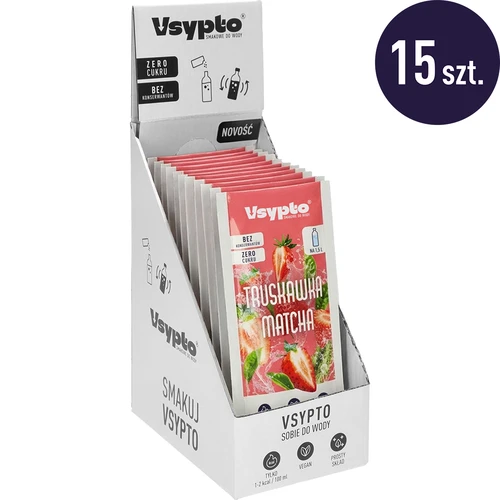 Vsypto Căpșună Matcha - set 15x9 g  - 1 