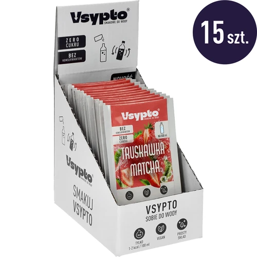 Vsypto Căpșuni cu Matcha - set 15x3g - 2