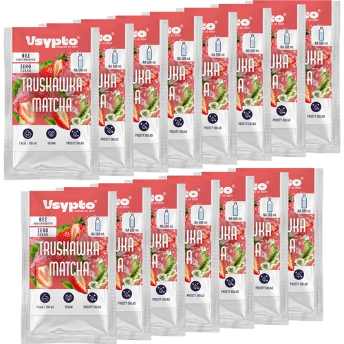Vsypto Căpșuni cu Matcha - set 15x3g - 4