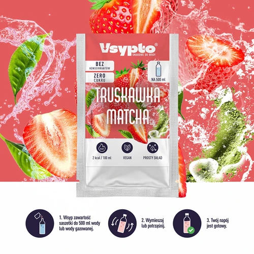 VSYPTO cu aromă Căpșună Matcha, 3 g - 5