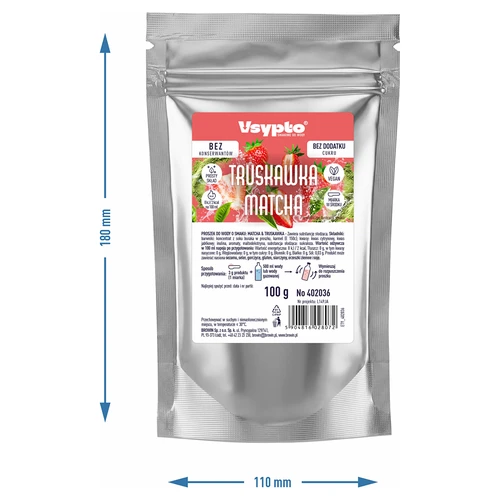 VSYPTO cu aromă de Căpșună și Matcha, 100 g - 5