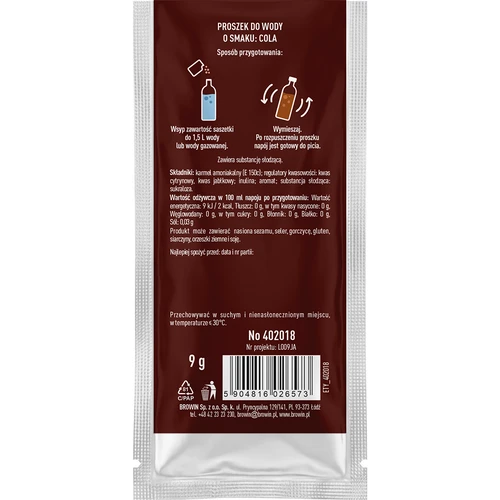 VSYPTO cu aromă de cola - praf aromat pentru apă, 9 g - 3