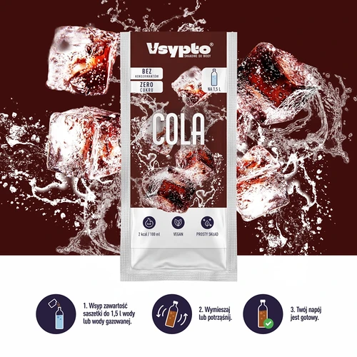 VSYPTO cu aromă de cola - praf aromat pentru apă, 9 g - 5