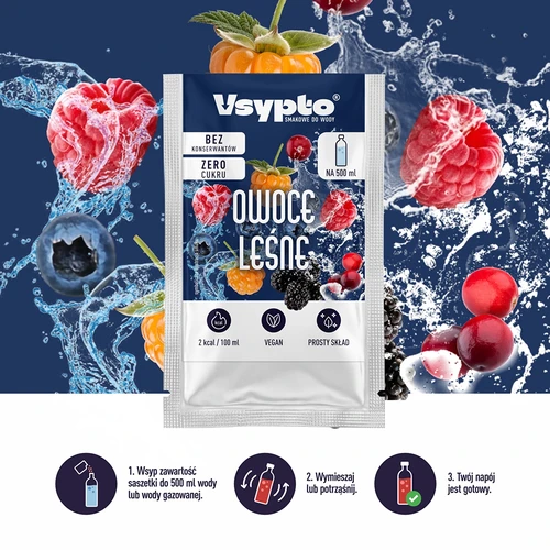 VSYPTO cu aromă de fructe de pădure, 3 g - 5