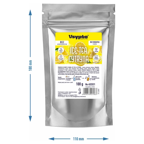 VSYPTO cu aromă de Ice Tea Lămâie, 100 g - 5