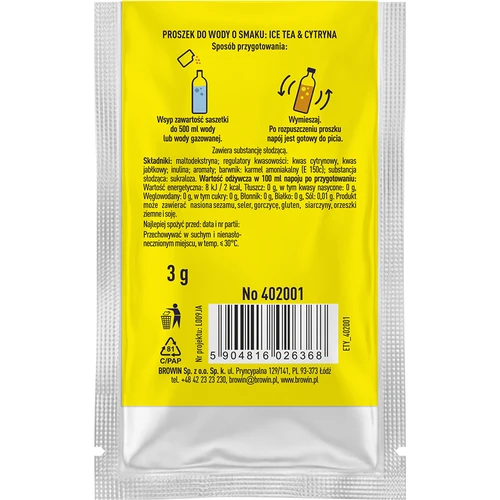 VSYPTO cu aromă de Ice Tea Lămâie, 3 g - 3