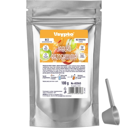 VSYPTO cu aromă de măr și piersică, 100 g