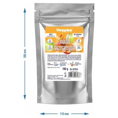 VSYPTO cu aromă de măr și piersică, 100 g - 5