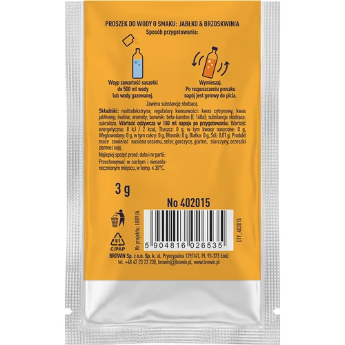 VSYPTO cu aromă de măr și piersică, 3 g - 3