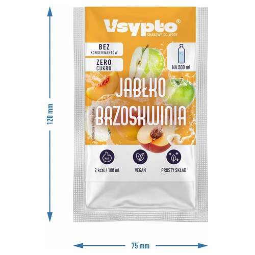 VSYPTO cu aromă de măr și piersică, 3 g - 4