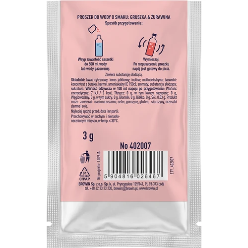 VSYPTO cu aromă de Pară și Merișoare, 3 g - 3