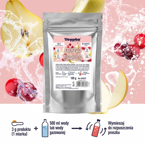VSYPTO cu aromă de Pară și Merișor (Cranberry), 100 g - 2