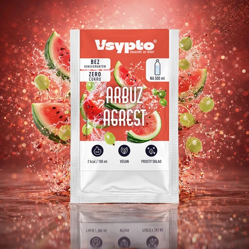 VSYPTO cu aromă de pepene roșu și agrișe, 3 g