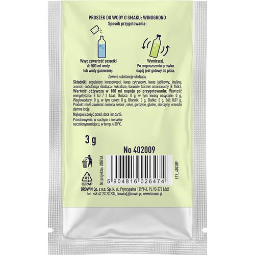 VSYPTO cu aromă de struguri, 3 g - 3