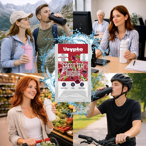 VSYPTO cu aromă Green Tea Vișină, 3 g - 7