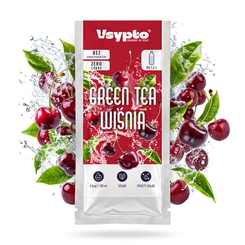 VSYPTO cu aromă Green Tea Vișină, 9 g