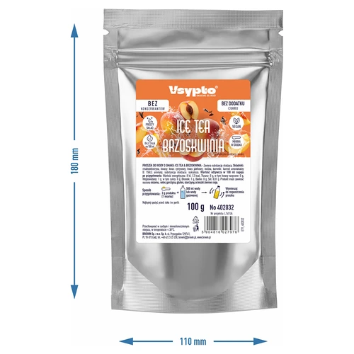 VSYPTO cu aromă Ice Tea Piersică, 100 g - 5