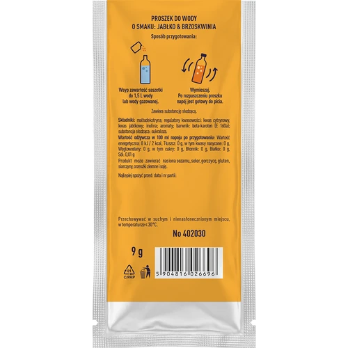 Vsypto cu gust de măr și piersică, 9g - 3