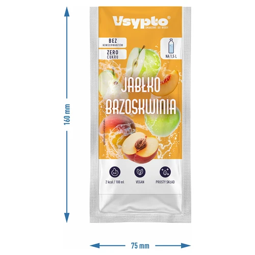 Vsypto cu gust de măr și piersică, 9g - 4