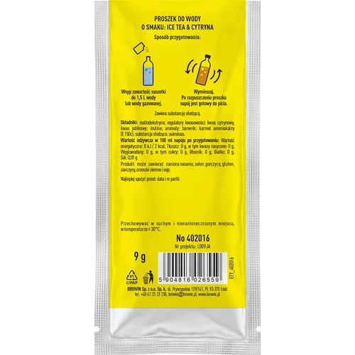 Vsypto Ice Tea Lămâie - set 15x9g - 5