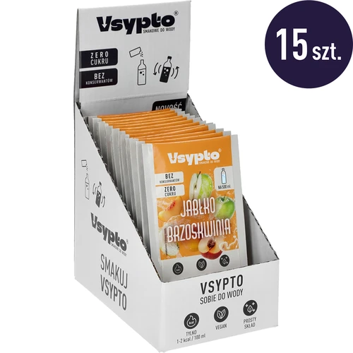 Vsypto Măr Piersică - set 15 x 3 g - 2