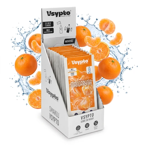 Vsypto Mandarină - pachet 15 x 9 g