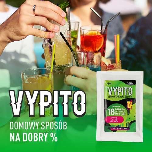 VYPITO 12%, plic pentru 18 băuturi - Energy drink, 126 g - 6