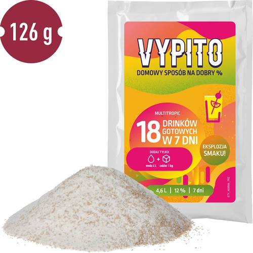 VYPITO 12%, plic pentru 18 băuturi – Multitropic, 126 g - 3