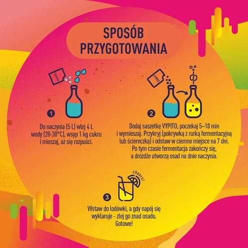 VYPITO 12%, plic pentru 18 băuturi – Multitropic, 126 g - 5