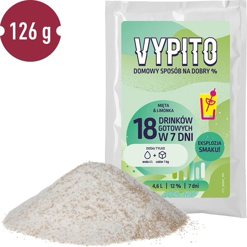 VYPITO 12%, plic pentru 18 cocktailuri – Mentă-Limetă, 126 g - 3