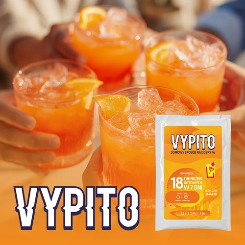 VYPITO 12%, plic pentru 18 cocktailuri - Portocală, 126 g - 6