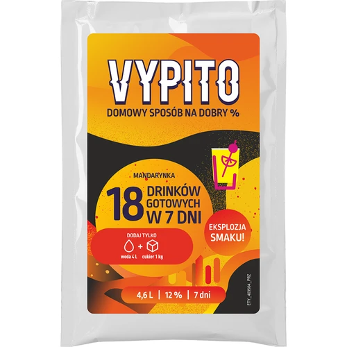 VYPITO 12%, plic pentru 18 drinkuri - Mandarină, 126 g