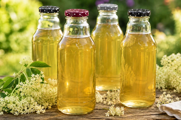 Sirop din flori de soc cu adaos de pectină