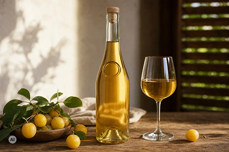 Vin de casă dulce din mirabele sau corcodușe